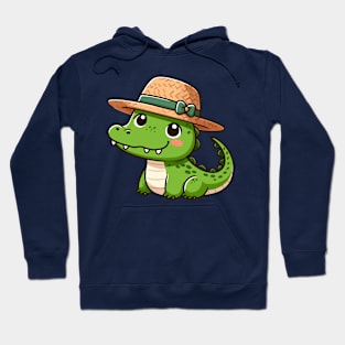 Alligator with Hat Hoodie